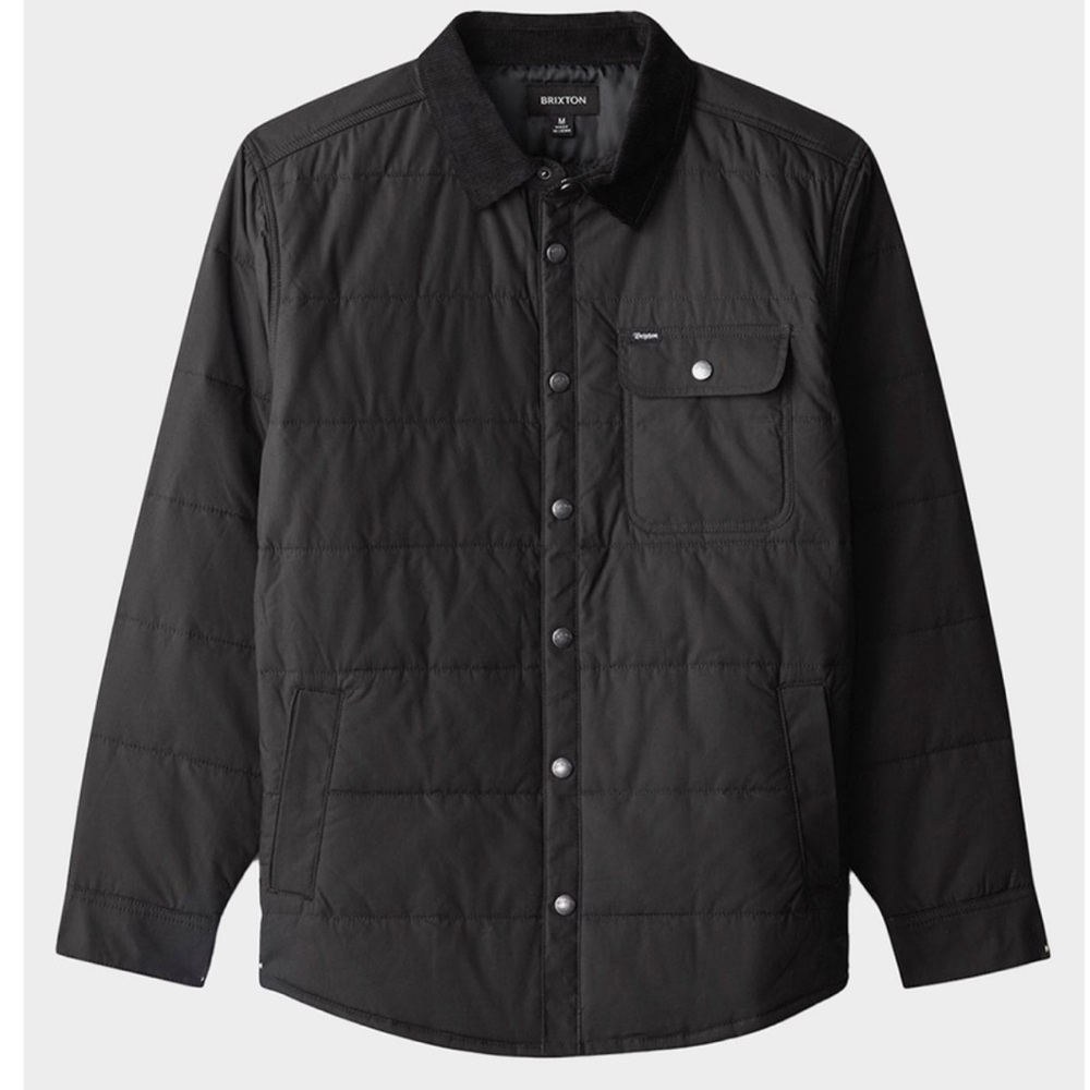 Brixton Men's Black Jacket w/ Corduroy Collar #50